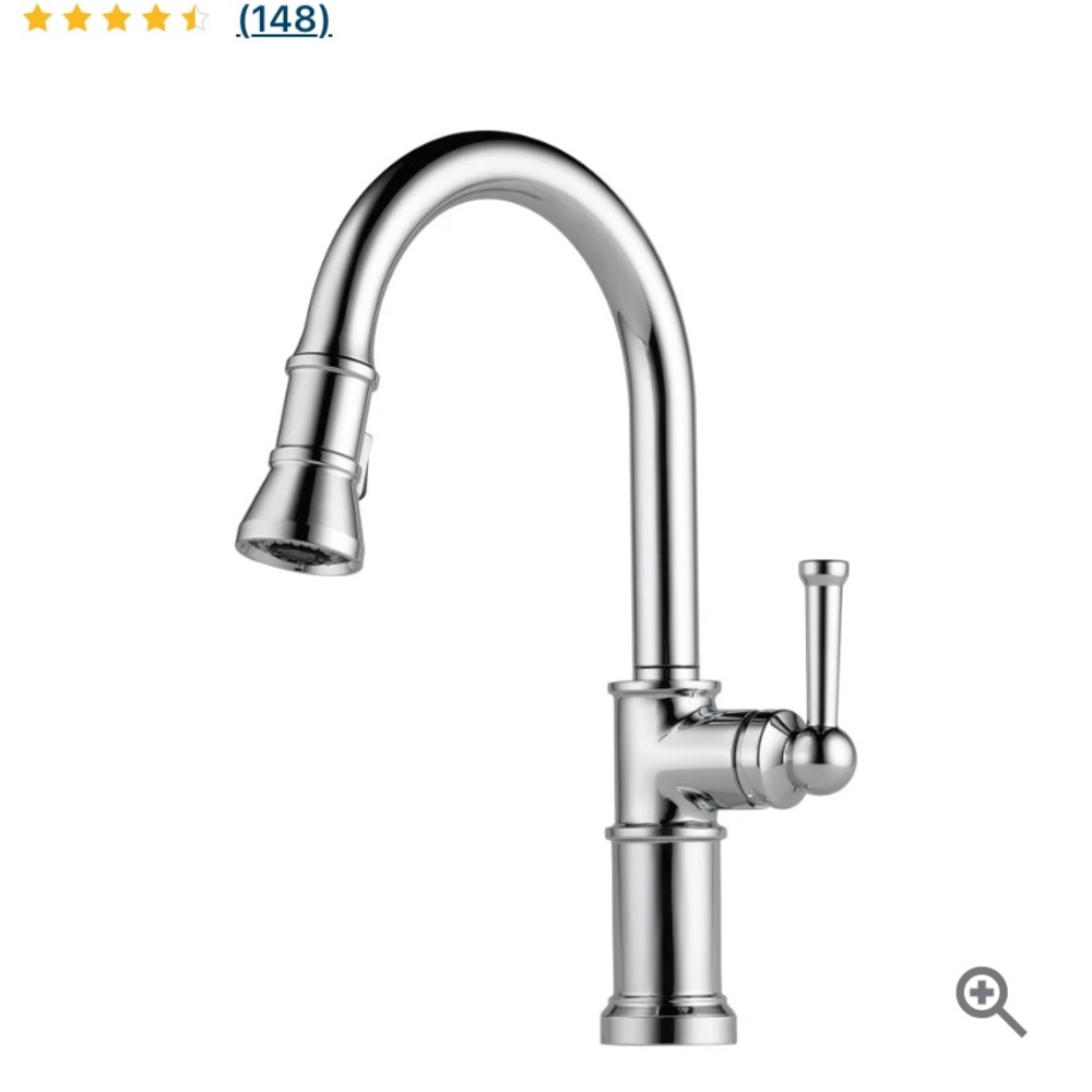 Elegant BRIZO USED Chrome Kitchen Faucet UC ALL PART USED - Picture 7 of 14